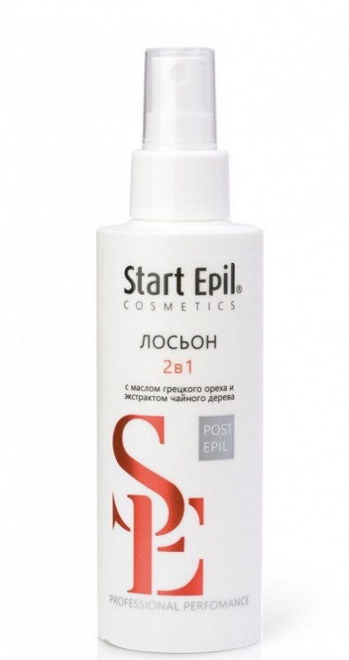 2016 Aravia Start Epil Лосьон "2 в, 1" после шугаринга против вросших волос и для замедления роста с маслом Грецкого ореха и экстрактом Чайного дерева, 160 мл