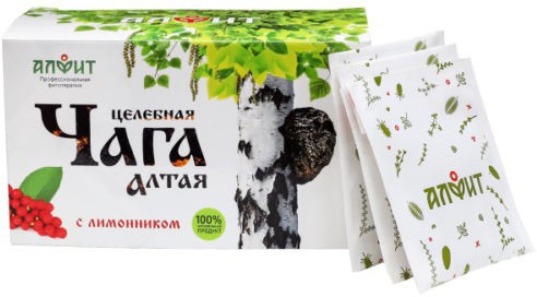 Целебная Чага Алтая с лимонником Алфит (20 пак по 2г)  